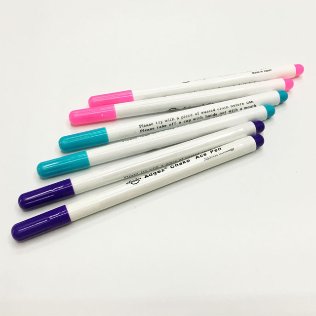 4pcs Sewing Tools Air Erasable Pen Easy Wipe Off Water Soluble Fabric  Marker Pen Temporary Marking